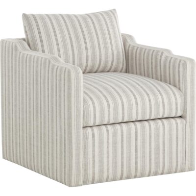 Roosevelt Swivel Lounge Chair - Gifford Script