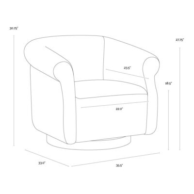 Libby Swivel Lounge Chair - Hailey Moon 13 Libby Swivel Lounge Chair - Hailey Moon 112480 112480 7