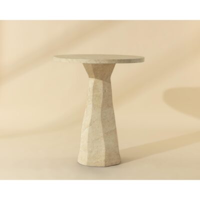 Kliff Bar Table - Travertine Look - Natural