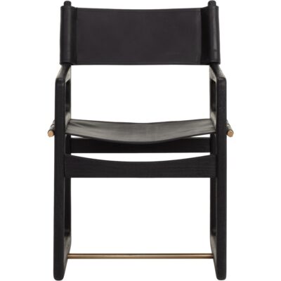 Enver Dining Armchair - Carraway Black Leather 6 Enver Dining Armchair - Carraway Black Leather 112494 112494 2