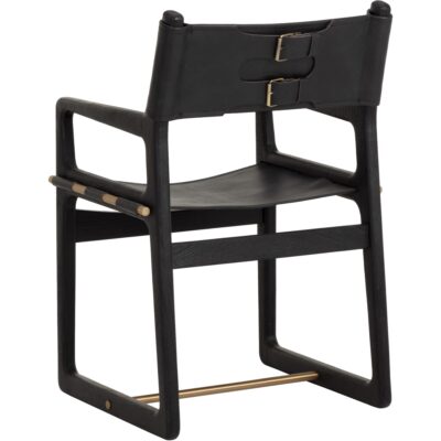 Enver Dining Armchair - Carraway Black Leather 8 Enver Dining Armchair - Carraway Black Leather 112494 112494 4