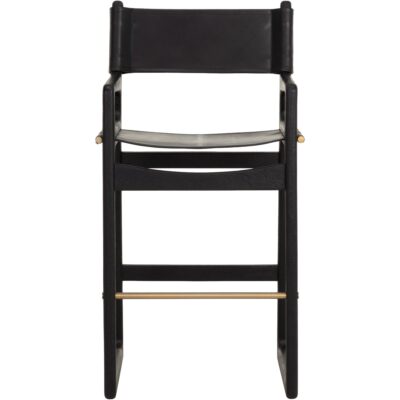Enver Barstool - Carraway Black Leather 112497 112497 2