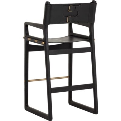 Enver Barstool - Carraway Black Leather 112497 112497 4