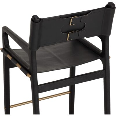 Enver Barstool - Carraway Black Leather 112497 112497 5