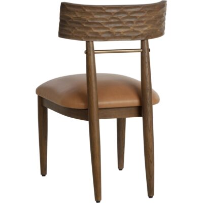 Florian Dining Chair - Chocolate - Tan Leather 8 Florian Dining Chair - Chocolate - Tan Leather 112499 112499 4