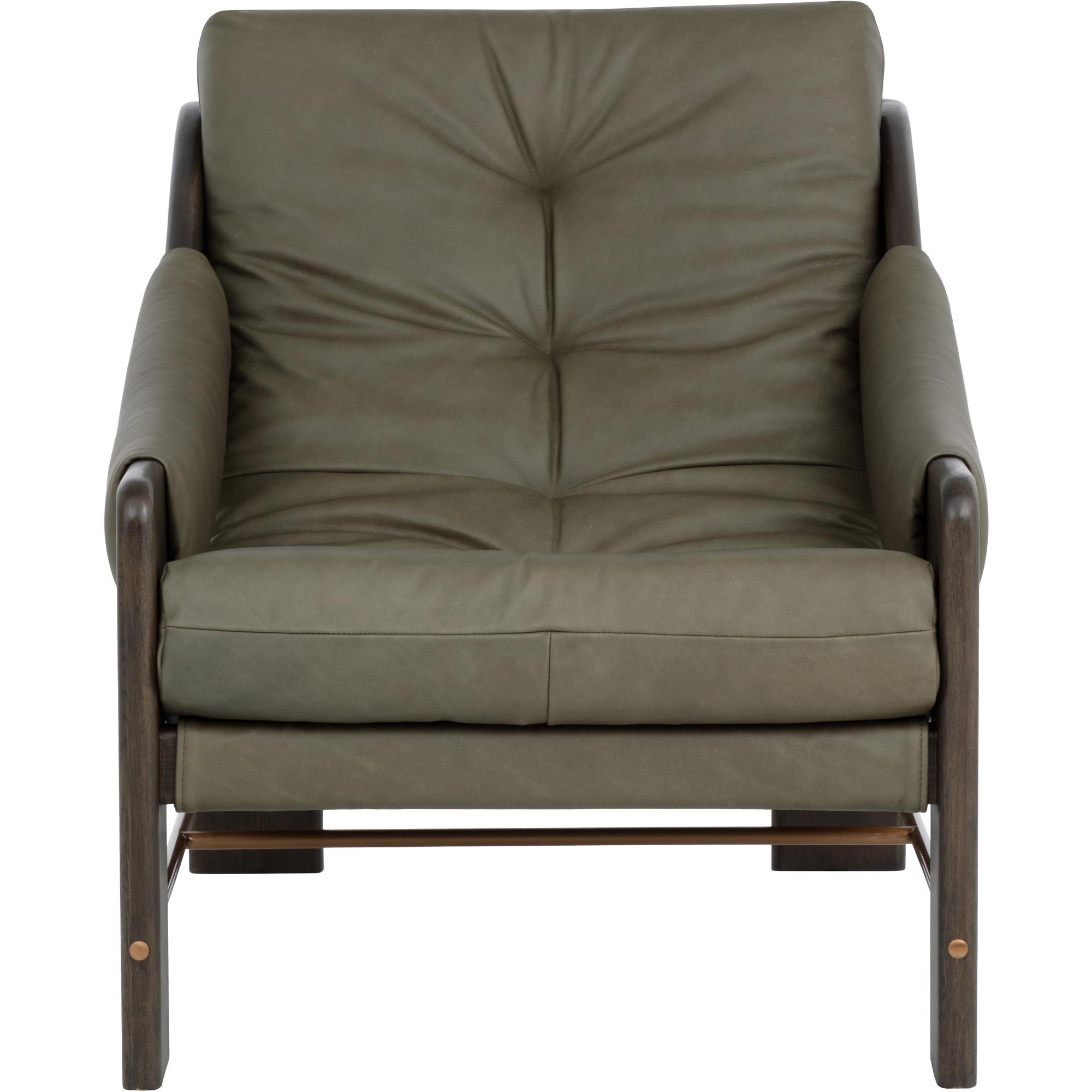 Rafferty Lounge Chair - Brown - Ludlow Dark Olive Leather 4 Rafferty Lounge Chair - Brown - Ludlow Dark Olive Leather - Image 4