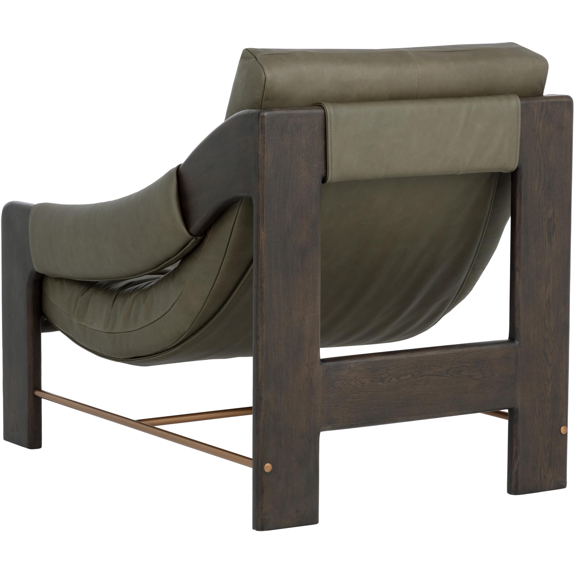 Rafferty Lounge Chair - Brown - Ludlow Dark Olive Leather 6 Rafferty Lounge Chair - Brown - Ludlow Dark Olive Leather - Image 6