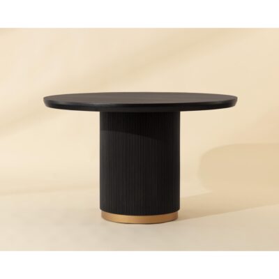Kalla Dining Table - Round - Charcoal - 48"