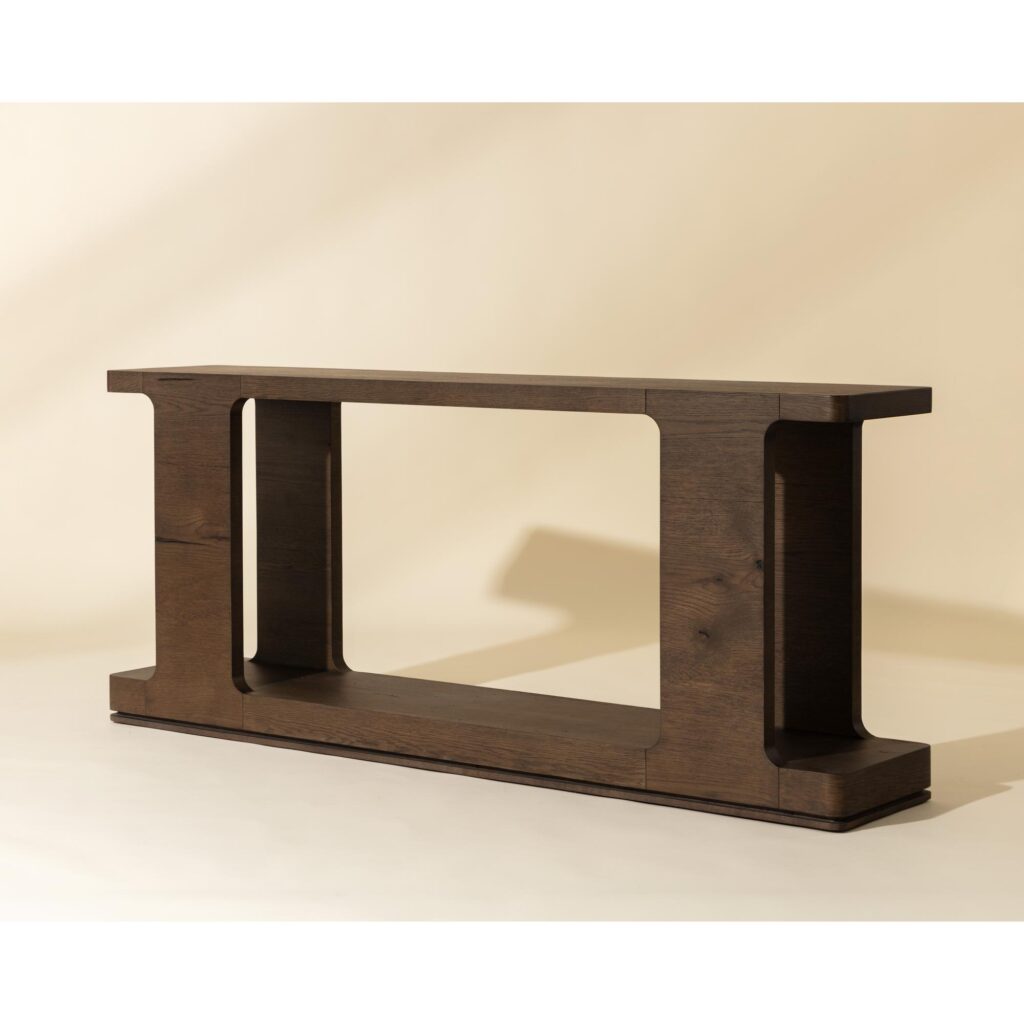 Hercules Console Table - Aged Brown - Image 8