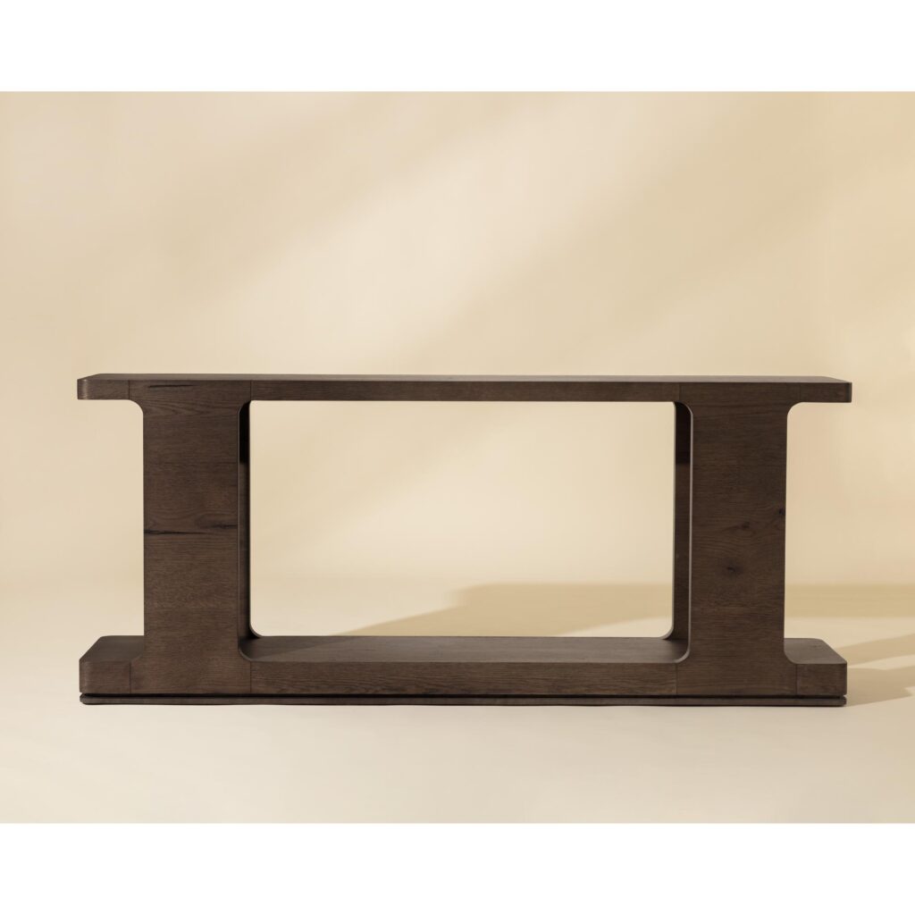 Hercules Console Table - Aged Brown - Image 9