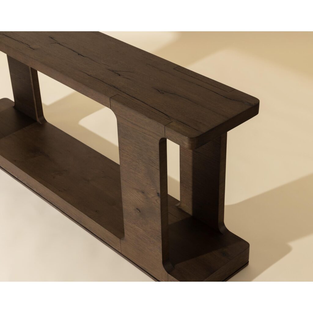 Hercules Console Table - Aged Brown - Image 10