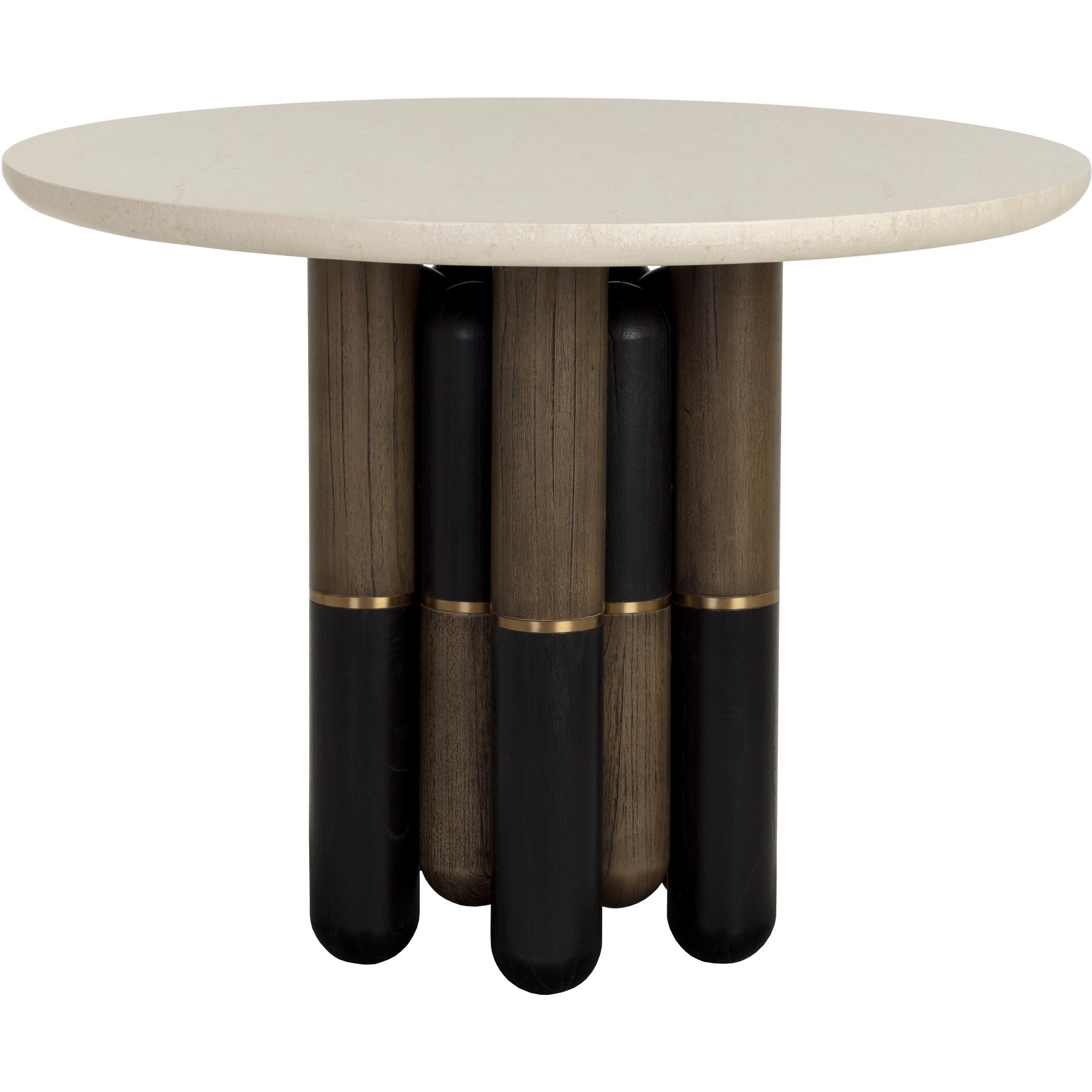 Yanna Bistro Table - Round - Marble - 39.5" 2 Yanna Bistro Table - Round - Marble - 39.5" - Image 2