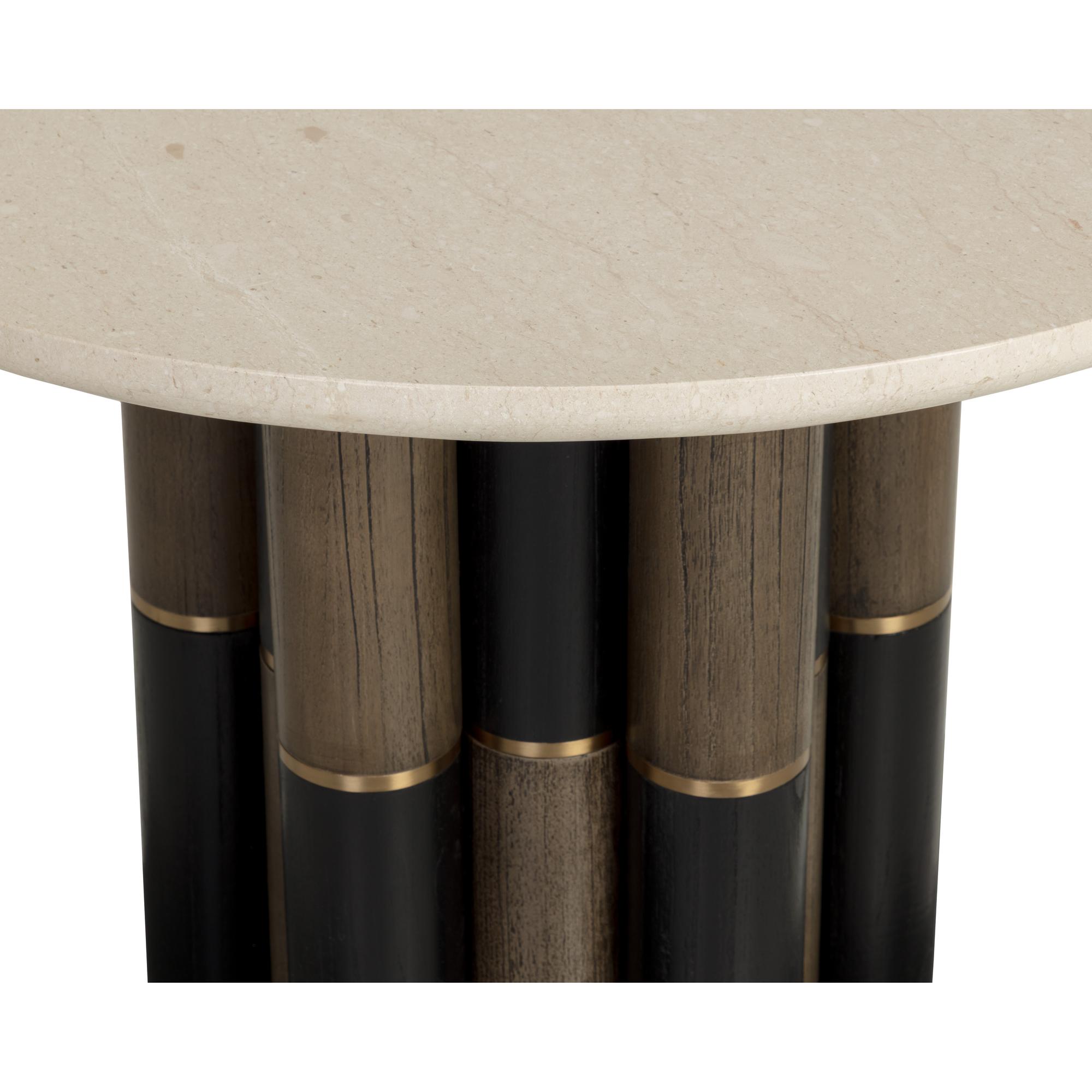 Yanna Bistro Table - Round - Marble - 39.5" 5 Yanna Bistro Table - Round - Marble - 39.5" - Image 5