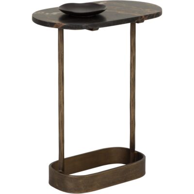 Eden End Table - Bronze Marble