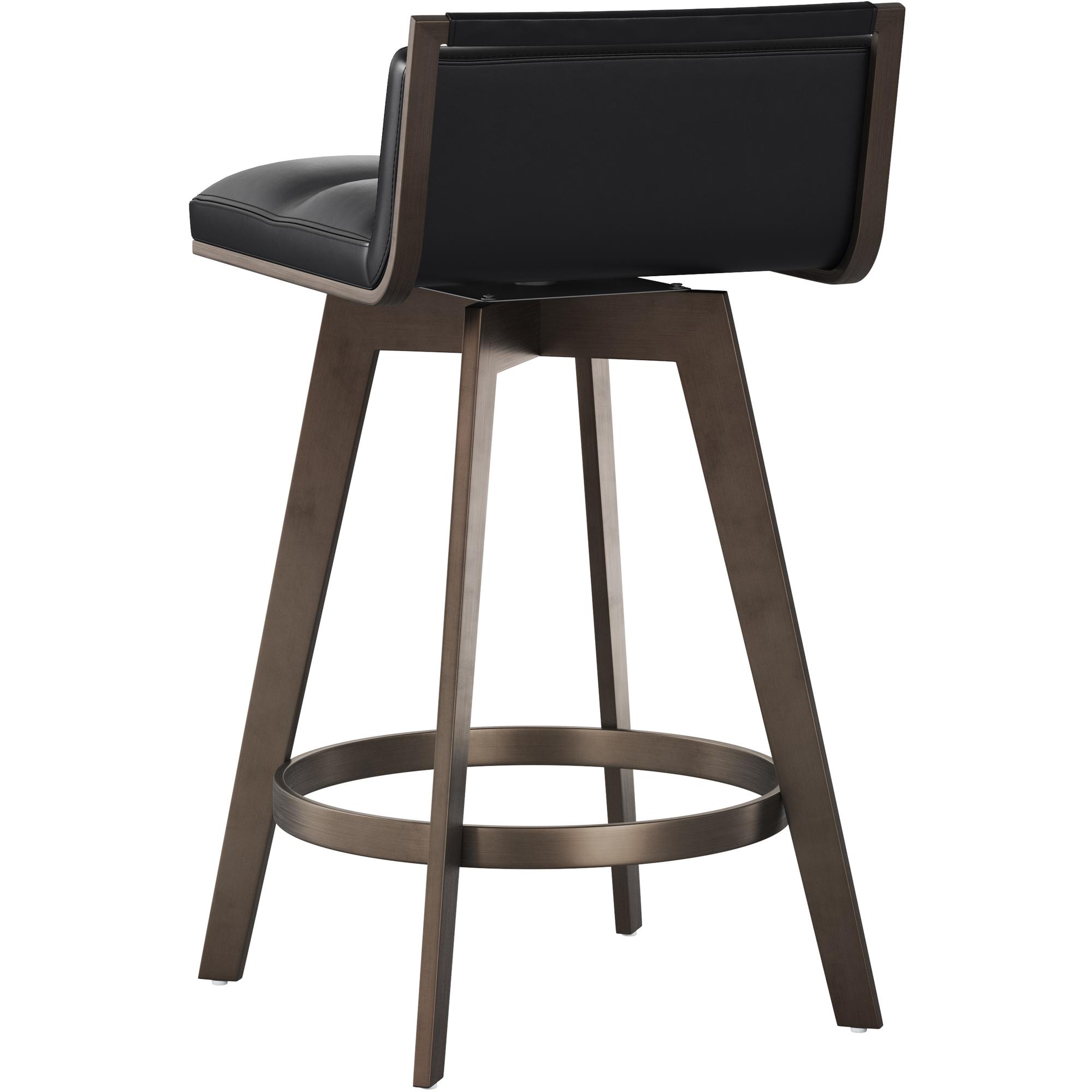 Arizona Swivel Counter Stool - Bravo Black 3 Arizona Swivel Counter Stool - Bravo Black - Image 3