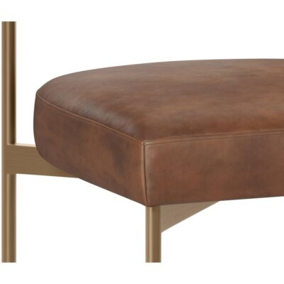 Seneca Dining Chair - Antique Brass - Bravo Cognac 112566 112566 26 1
