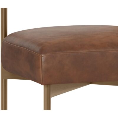 Seneca Counter Stool - Antique Brass - Bravo Cognac 112567 112567 26 1