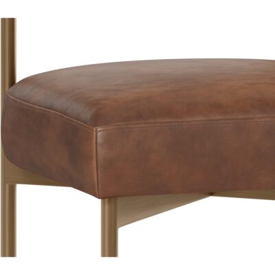 Seneca Counter Stool - Antique Brass - Bravo Cognac 112567 112567 SENECA COUNTER STOOL ANTIQUE BRASS BRAVO COGNAC 26