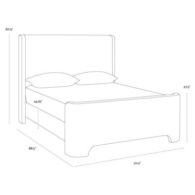 Ives Bed - Queen - Copenhagen White 9 Ives Bed - Queen - Copenhagen White 112568 112568 5