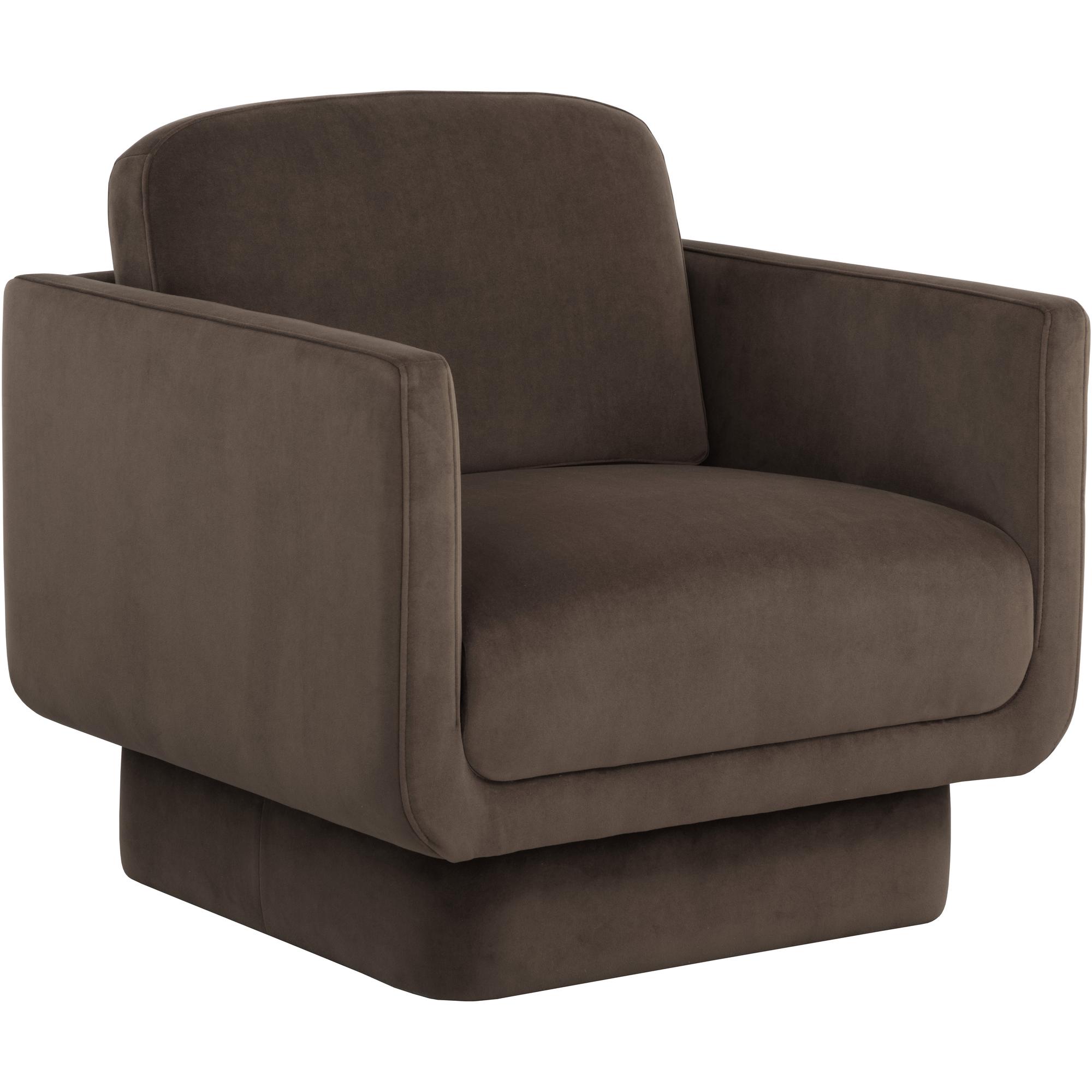 Everton Armchair - Meg Dark Brown 1 Everton Armchair - Meg Dark Brown