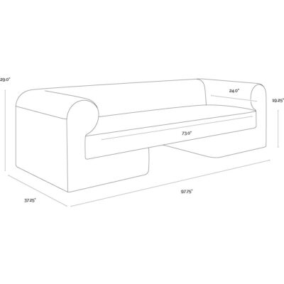 Ionic Sofa - Meg Gold 11 Ionic Sofa - Meg Gold 112596 112596 6