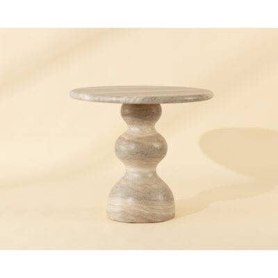 Raul Bistro Table - Travertine Look - Dune - 34"