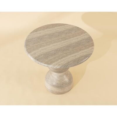 Raul Bistro Table - Travertine Look - Dune - 34" 112599 112599 RAUL BISTRO TABLE 34 1