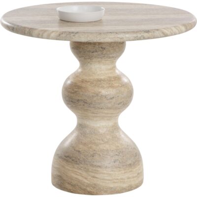 Raul Bistro Table - Travertine Look - Dune - 34" 112599 112599 RAUL BISTRO TABLE 34 20