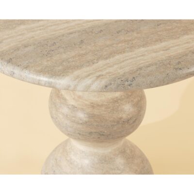 Raul Bistro Table - Travertine Look - Dune - 34" 112599 112599 RAUL BISTRO TABLE 34 6