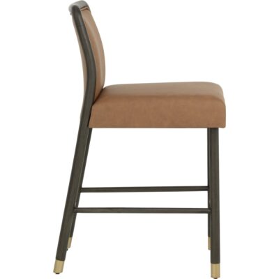 Jeno Counter Stool - Milliken Cognac 112613 112613 JENO COUNTER STOOL MILLIKEN COGNAC 22