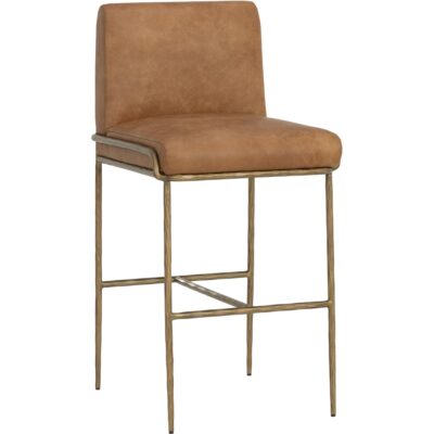 Lathan Barstool - Tan Leather