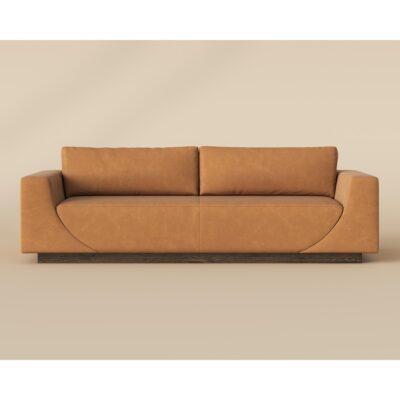 Anakin Sofa - Dark Brown - Tuscany Cognac Leather 112621 112621 ANAKIN SOFA TUSCANY COGNAC LEATHER 1