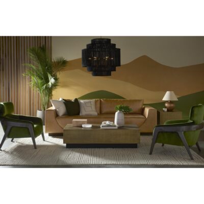 Anakin Sofa - Dark Brown - Tuscany Cognac Leather 112621 112621 ANAKIN SOFA TUSCANY COGNAC LEATHER 10