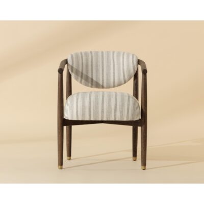 Sigrid Dining Armchair - Antique Brown - Gifford Script 112630 112630 SIGRID DINING ARMCHAIR ANTIQUE BROWN GIFFORD SCRIPT 1