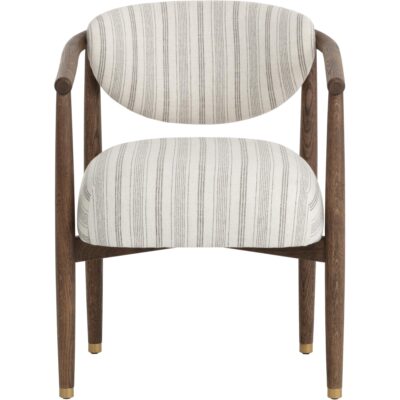 Sigrid Dining Armchair - Antique Brown - Gifford Script 112630 112630 SIGRID DINING ARMCHAIR ANTIQUE BROWN GIFFORD SCRIPT 21
