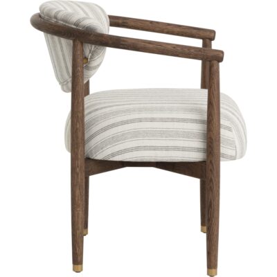 Sigrid Dining Armchair - Antique Brown - Gifford Script 112630 112630 SIGRID DINING ARMCHAIR ANTIQUE BROWN GIFFORD SCRIPT 22