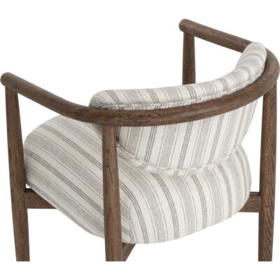 Sigrid Dining Armchair - Antique Brown - Gifford Script 112630 112630 SIGRID DINING ARMCHAIR ANTIQUE BROWN GIFFORD SCRIPT 26