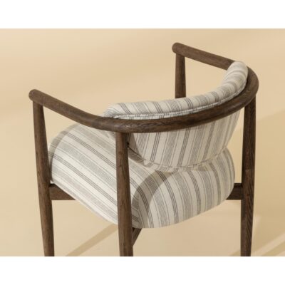 Sigrid Dining Armchair - Antique Brown - Gifford Script 112630 112630 SIGRID DINING ARMCHAIR ANTIQUE BROWN GIFFORD SCRIPT 6