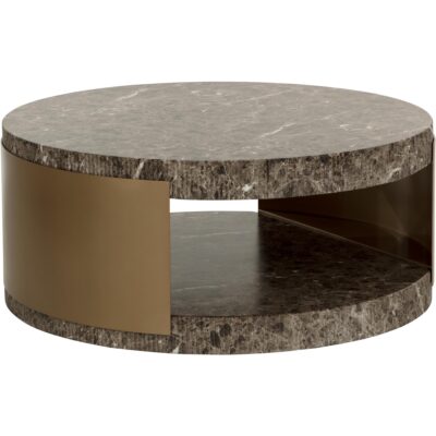Cavette Coffee Table - Marble Look - Dark Emperador 112634 112634 CAVETTE COFFEE TABLE MARBLE LOOK DARK EMPERADOR 21
