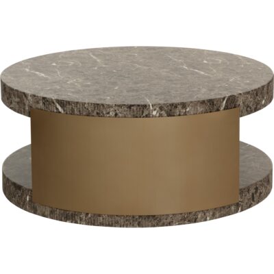 Cavette Coffee Table - Marble Look - Dark Emperador 112634 112634 CAVETTE COFFEE TABLE MARBLE LOOK DARK EMPERADOR 23