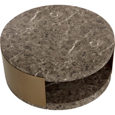 Cavette Coffee Table - Marble Look - Dark Emperador 112634 112634 CAVETTE COFFEE TABLE MARBLE LOOK DARK EMPERADOR 24