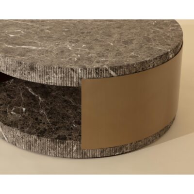 Cavette Coffee Table - Marble Look - Dark Emperador 112634 112634 CAVETTE COFFEE TABLE MARBLE LOOK DARK EMPERADOR 6