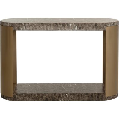 Cavette Console Table - Marble Look - Dark Emperador 112636 112636 CAVETTE CONSOLE TABLE MARBLE LOOK DARK EMPERADOR 22