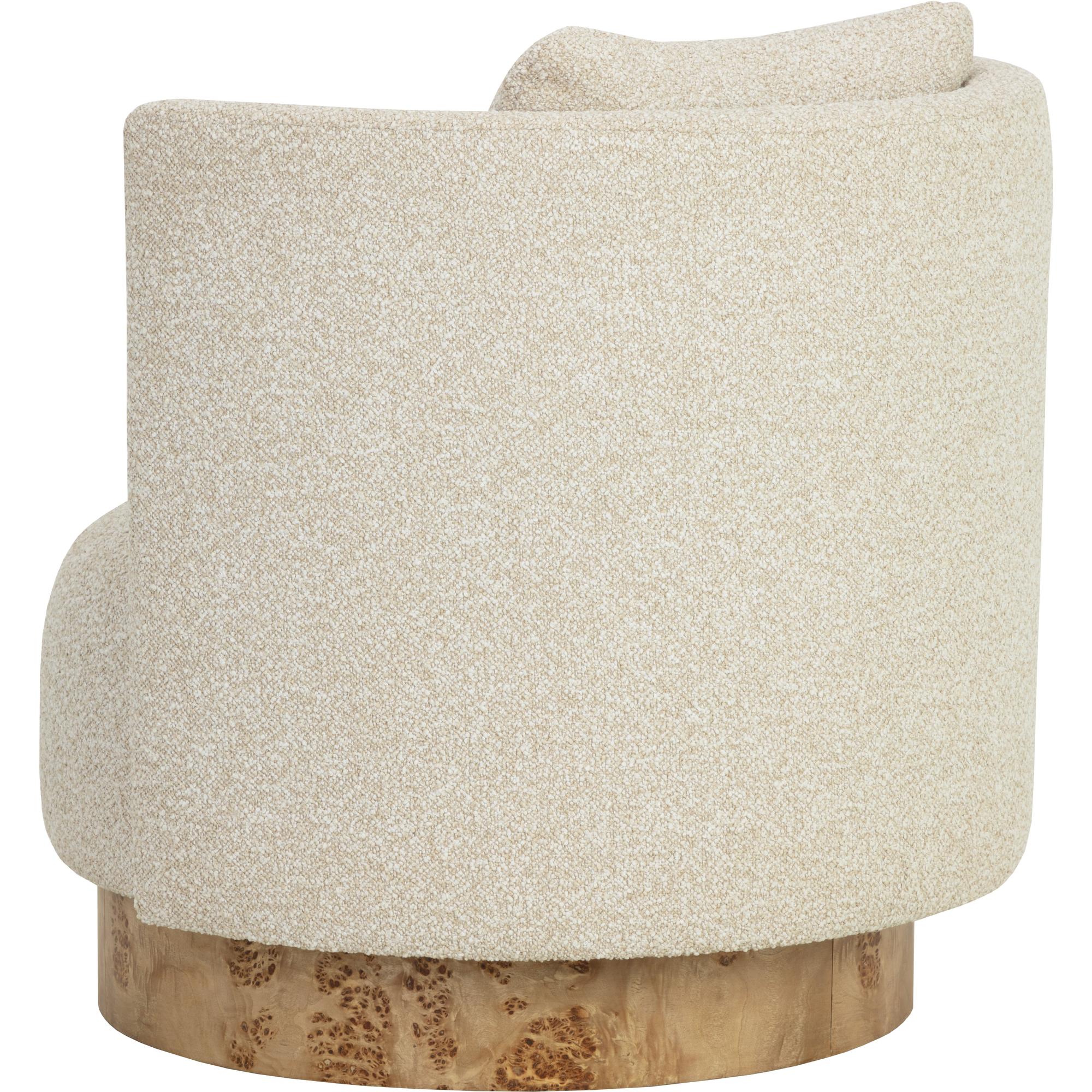 Fortis Swivel Lounge Chair - Santa Cruz Oatmeal 4 Fortis Swivel Lounge Chair - Santa Cruz Oatmeal - Image 4