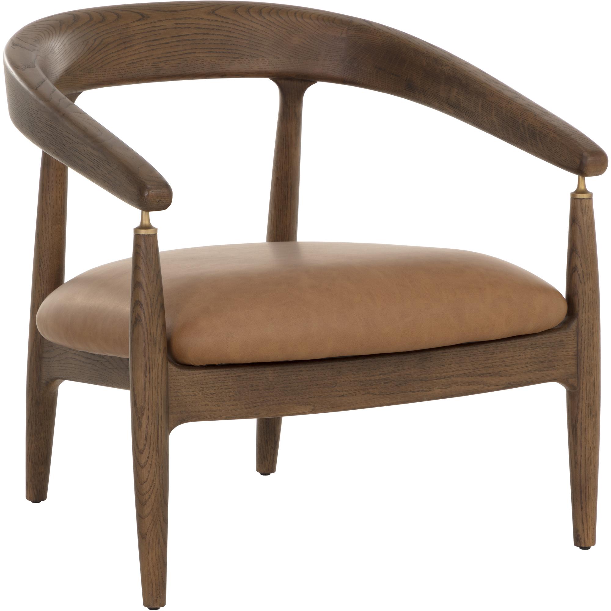 Valmont Lounge Chair - Milliken Cognac 1 Valmont Lounge Chair - Milliken Cognac