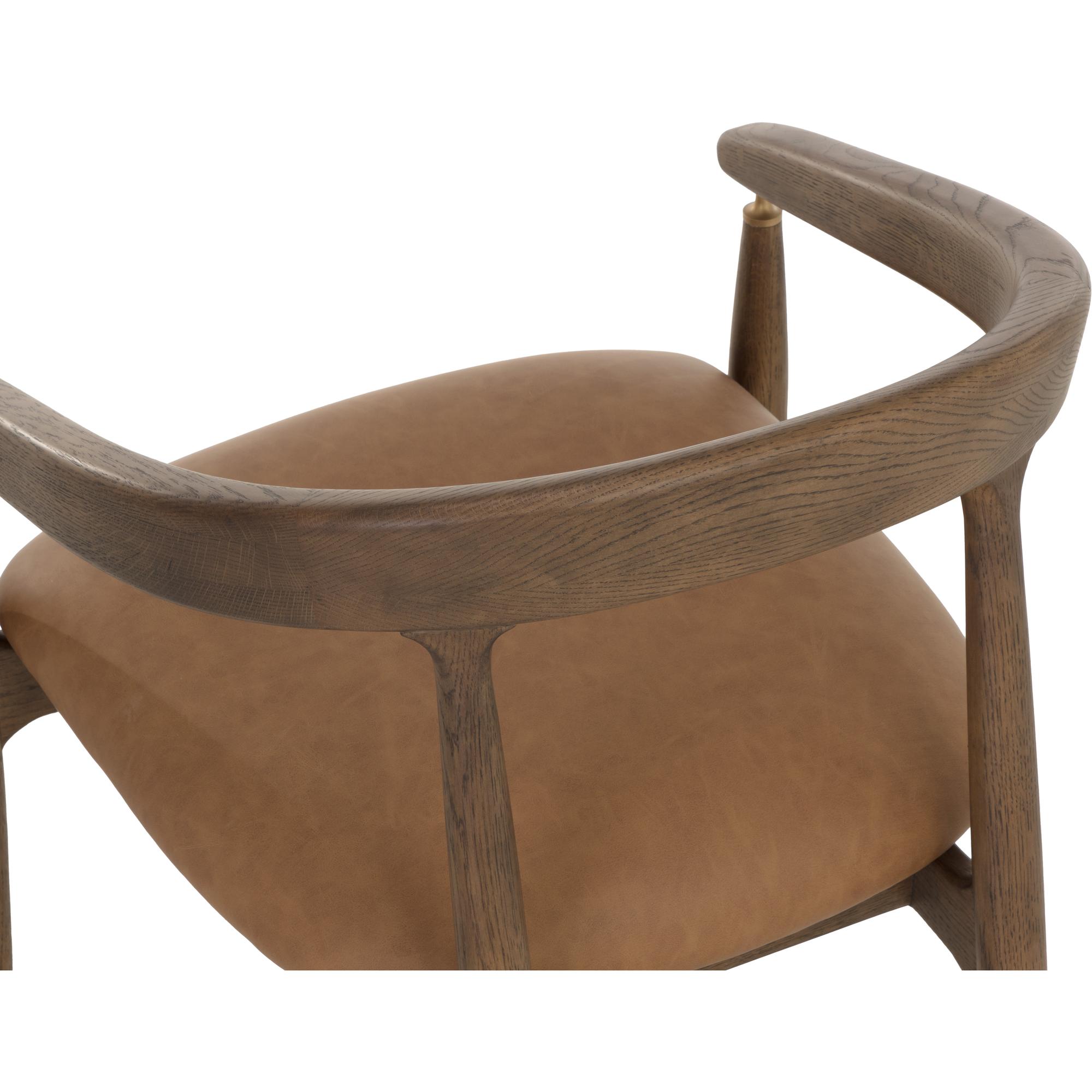 Valmont Lounge Chair - Milliken Cognac 5 Valmont Lounge Chair - Milliken Cognac - Image 5