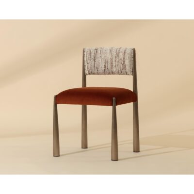 Bayard Dining Chair - Dark Bronze - Meg Rust / Terri Nutmeg 13 Bayard Dining Chair - Dark Bronze - Meg Rust / Terri Nutmeg 112687 112687 BAYARD DINING CHAIR DARK BRONZE MEG RUST TERRI NUTMEG