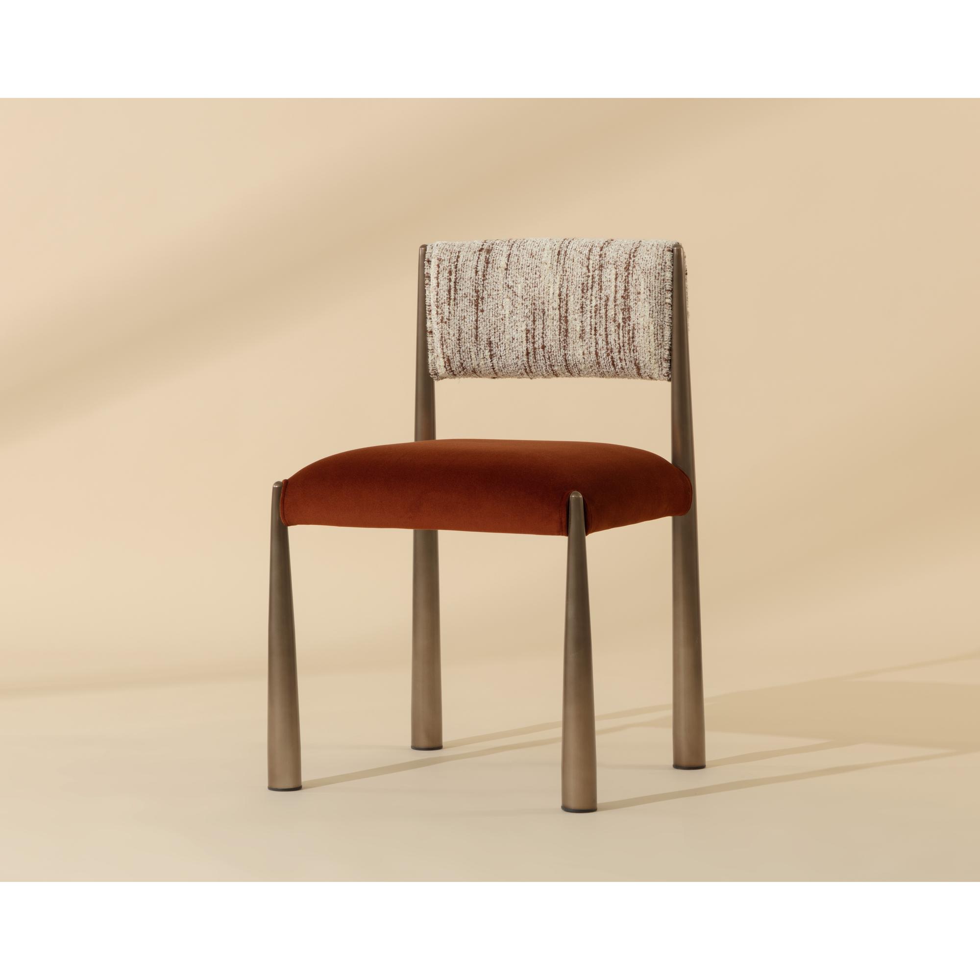 Bayard Dining Chair - Dark Bronze - Meg Rust / Terri Nutmeg 6 Bayard Dining Chair - Dark Bronze - Meg Rust / Terri Nutmeg - Image 6