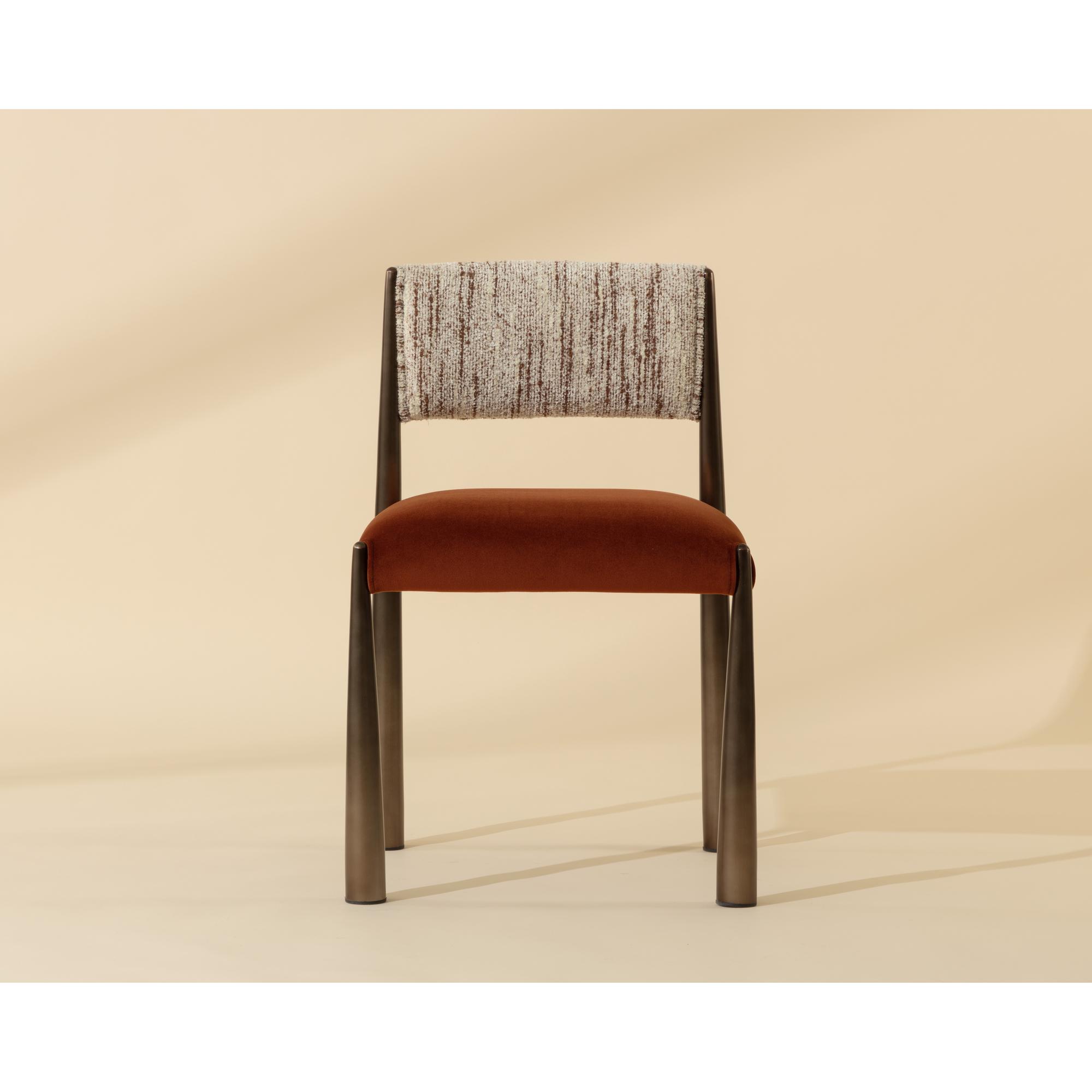 Bayard Dining Chair - Dark Bronze - Meg Rust / Terri Nutmeg 7 Bayard Dining Chair - Dark Bronze - Meg Rust / Terri Nutmeg - Image 7