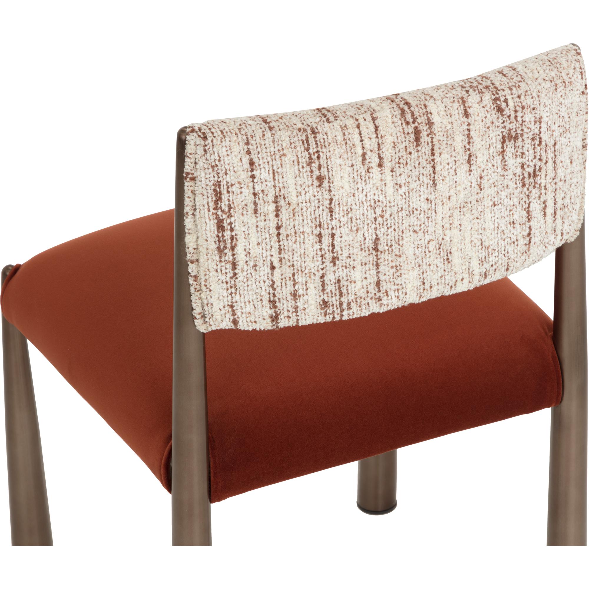 Bayard Dining Chair - Dark Bronze - Meg Rust / Terri Nutmeg 5 Bayard Dining Chair - Dark Bronze - Meg Rust / Terri Nutmeg - Image 5